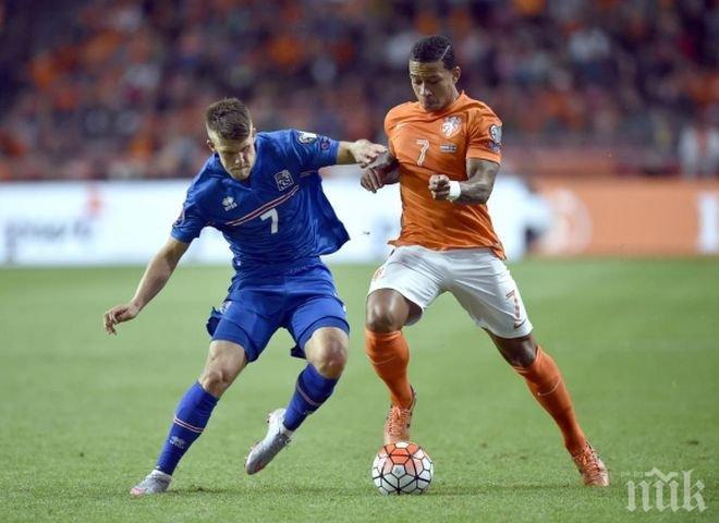 Лалетата увехнаха срещу Исландия в Амстердам