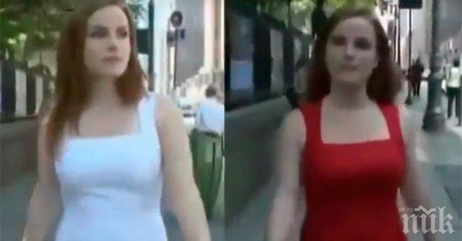 Експеримент: Цветът на дрехите на дамите, който подлуди мъжете... 