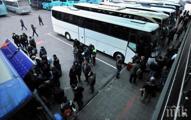Сериозни нарушения! Автобусите от Сърбия за България - технически неизправни
