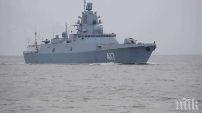 Руски военен кораб открил предупредителен огън по товарен плавателен съд, отказал да спре за проверка в Черно море