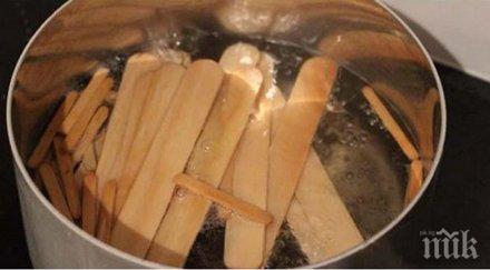 свари няколко дървени клечки сладолед получи искаш