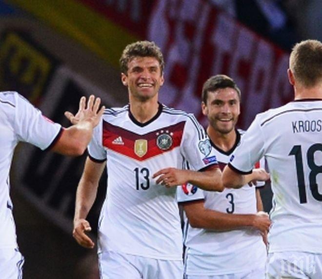 Мощна Германия докосва еврофиналите, победи Шотландия