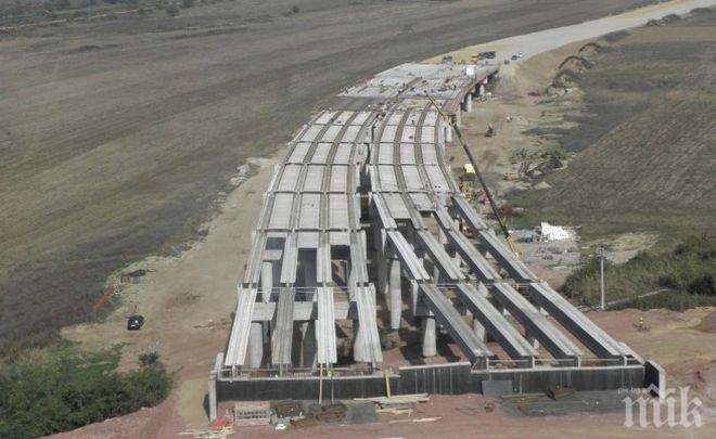 Откриват утре 15-километровия участък Сандански - Кулата от магистрала „Струма“
