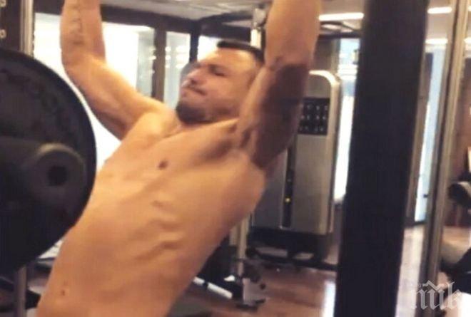 Божинов тренира усилено за дербито със Звезда (снимка)