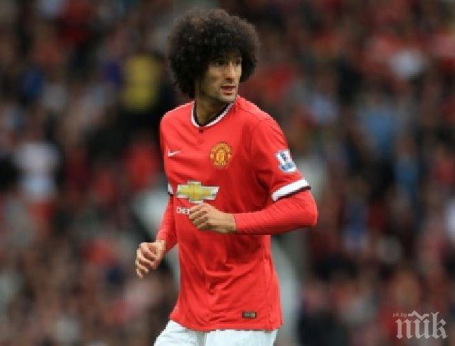 Шок в Манчестър Юнайтед! Фелайни стана нападател, Рууни се контузи