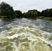 Река заля път в Хасково