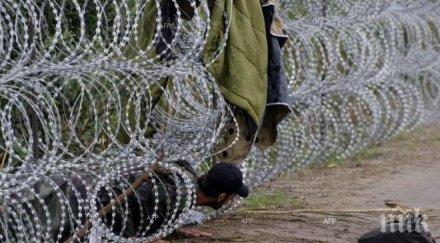 блокирани мигранти границите сърбия унгария опитали минат загражденията бодлива тел