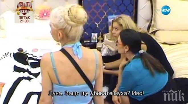 ЦИРК ВЪВ ВИП БРАДЪР! Луна изперка: Вижте я дебелата Кичка как се е облекла, за риба ли отива?! Преслава е убийца!