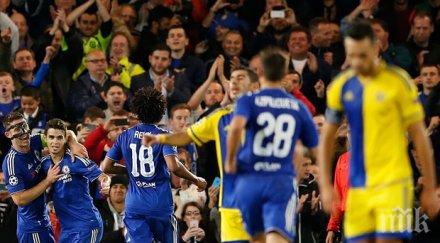 еврофутбол челси арсенал изравнени сили лондонското дерби