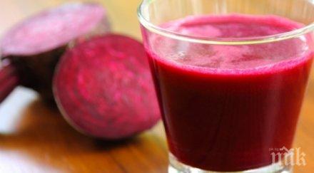 сокът цвекло подобрява резултатите фитнеса