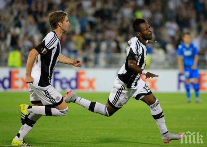 Партизан пребори АЗ Алкмаар, Божинов игра 30 минути