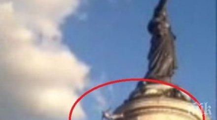 трагедия младеж полетя главата надолу метрова статуя