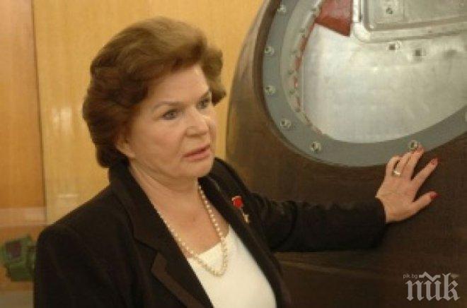 Първата жена-космонавт Валентина Терешкова откри в Лондон изложба