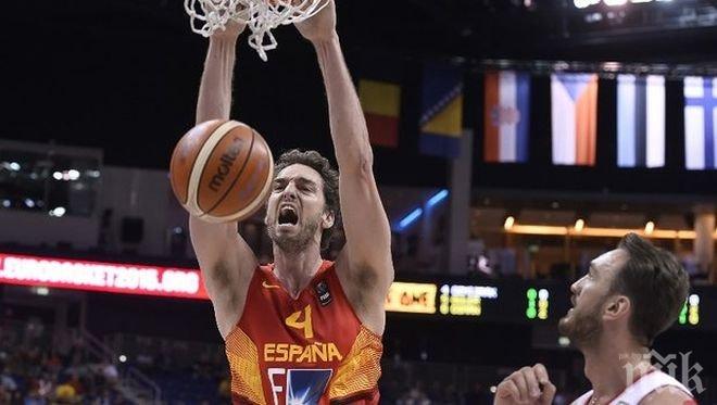 Испания срещу Литва във финалното шоу на Евробаскет 2015