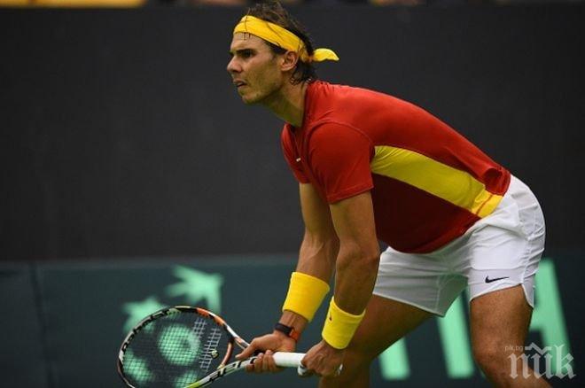 Надал с победа за Испания в турнира за Купа Дейвис