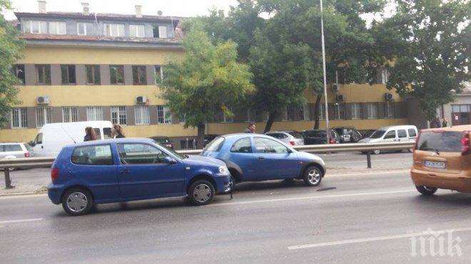 Верижна катастрофа на пътя Пловдив-Карлово