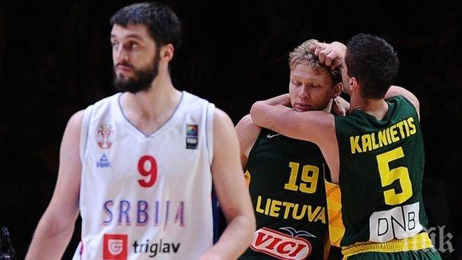 Литва развали приказката на Сърбия и отново е на финал (видео+галерия)