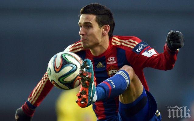 ЦСКА мина през ада в Русия, Миланов игра половин час в голов екшън с 10 попадения