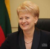 Президентката на Литва уважи българската Независимост