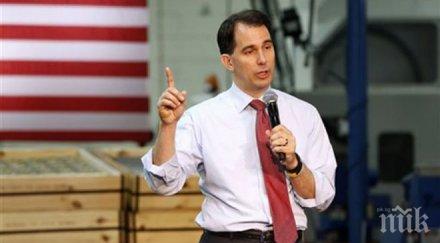 губернаторът уисконсин отпадна кандидат президентската надпревара сащ