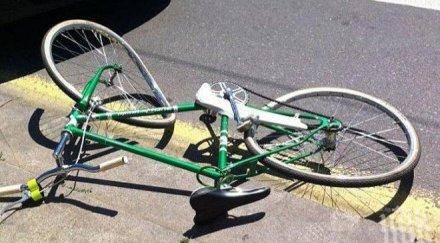 кола блъсна велосипедист бургас