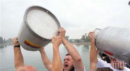 шведските млекопроизводители излязоха протест