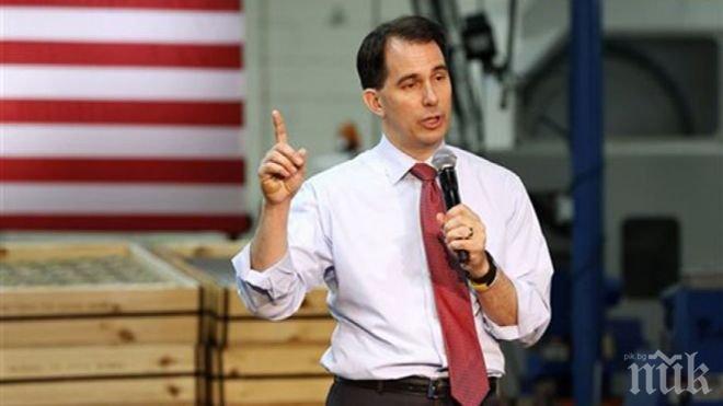 Губернаторът на Уисконсин отпадна от кандидат-президентската надпревара в САЩ