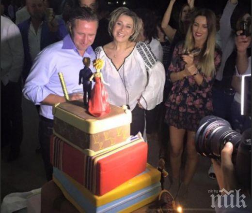 Треньорът на Литекс отбеляза 40-годишен юбилей с пищно парти (снимки)