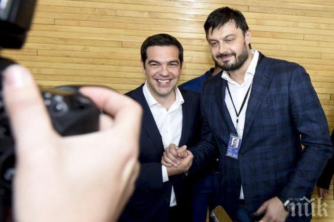 Николай Бареков поздрави своя приятел Алексис Ципрас за голямата победа в Гърция