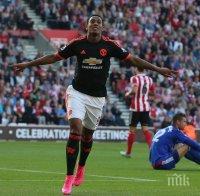 Манчестър Юнайтед отупа бивши левскари, Марсиал отново вкара