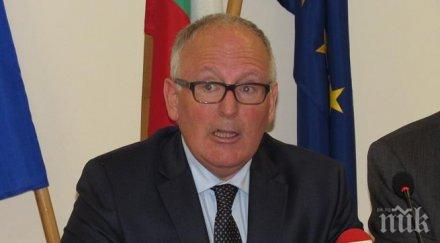 зам председателят франс тимерманс европа очаква нарастване десния радикализъм