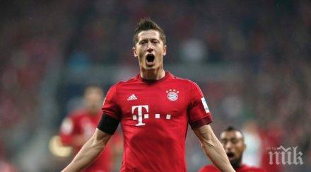 левандовски вкарали гола един мач последните години видео