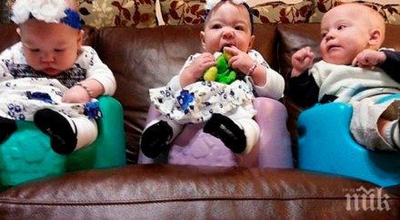 бездетна двойка осиновява тризнаци три седмици късно оказва очакват