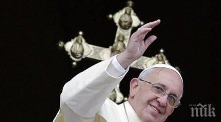 папа франциск пристигна йорк