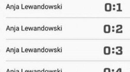 левандовски женски род наниза гола