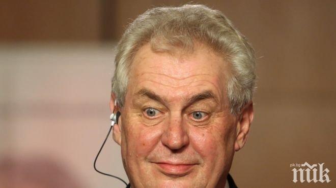 Президентът на Чехия подкрепи твърдата позиция на словашкия премиер срещу задължителните мигрантски квоти
