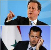 Камерън заплаши Асад с международен съд
