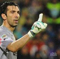 Буфон забрани да се говори за титла в Ювентус