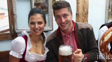 заслужена награда пуснаха головата машина роберт левандовски пие бира октоберфест