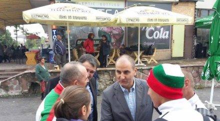 цветанов подкрепи кандидата кмет сапарева баня снимки