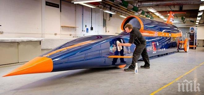 Показаха най-мощната кола в света, ще чупи рекорда с 1600 км/ч