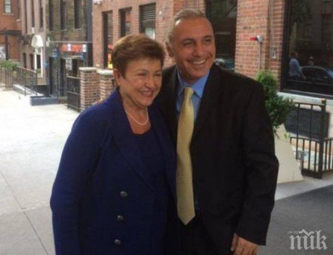 Случайна среща на Кристалина и Камата в Ню Йорк
