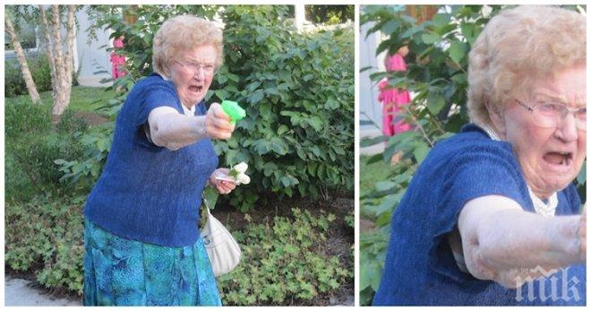 Тази баба разпали фотошоп маниаците, които се впуснаха в битка за най-добра снимка. Крайният резултат? 100% смях!