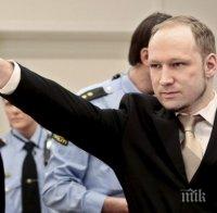 Масовият убиец Андерш Брайвик заплаши да се самоубие с глад