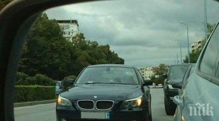 нагла пловдивчанка спря средата движението