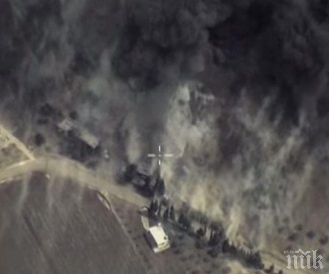 Дрон засне ударите по обекти на „Ислямска държава” (разтърсващо видео)