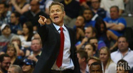 шампионът голдън стейт остана без треньор