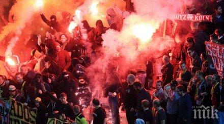 закопчаха фенове борусия дортмунд хулиганските изцепки тумба