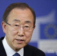 Генералният секретар на ООН апелира за спокойствие в Ерусалим и Западния бряг
