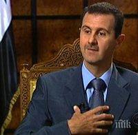 Асад: Не вярваме на САЩ! Бъдещето на Близкия изток е в Русия